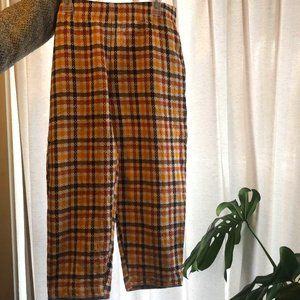 Beaton Linen 'Harvest Plaid' Pants